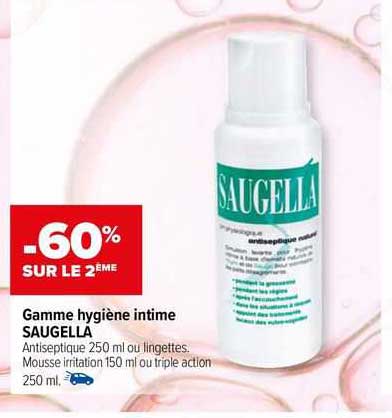 Gamme Hygiène Intime Saugella