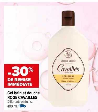 gel bain et douche roge cavaillès