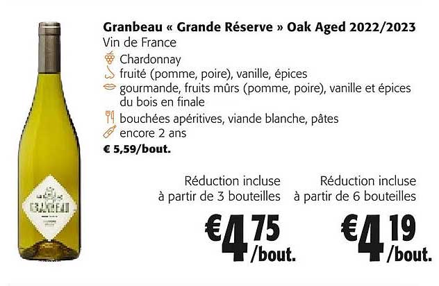 granbeau «grande réserve» oak aged 2022/2023
