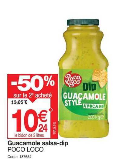 guacamole salsa-dip poco loco