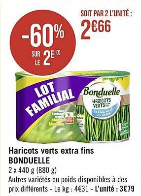 Haricots Verts Extra Fins Bonduelle