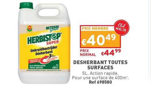 herbistop desherbant toutes surfaces