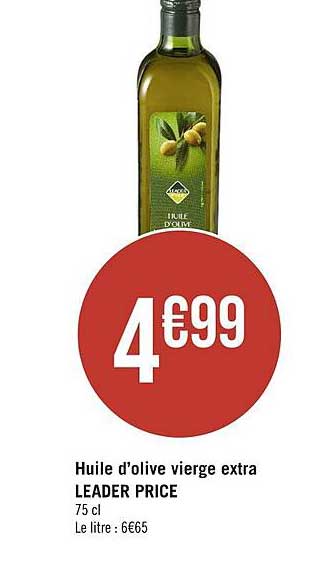 huile d'olive vierge extra leader price
