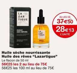 huile sèche nourrissante huile des rêves "lazartigue"