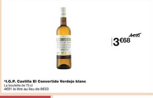 i.g.p. castilla el convertido verdejo blanc