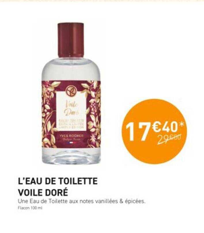 l'eau de toilette voile doré