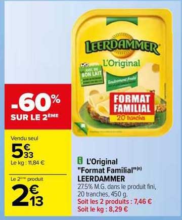 l'original "format familial" leerdammer