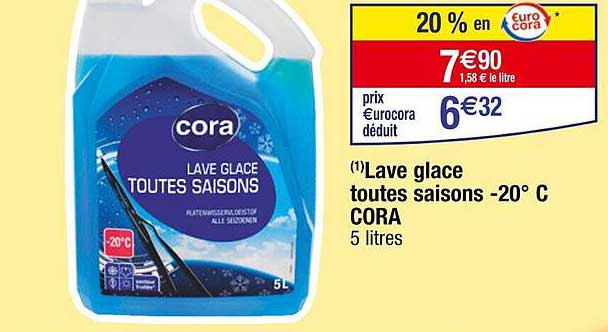 lave glace toutes saisons -20° C cora