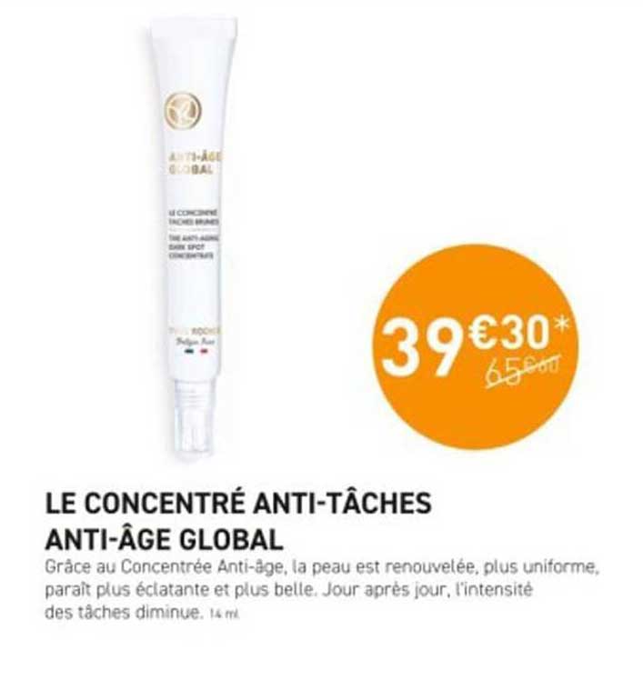 le concentré anti-tâches anti-âge global