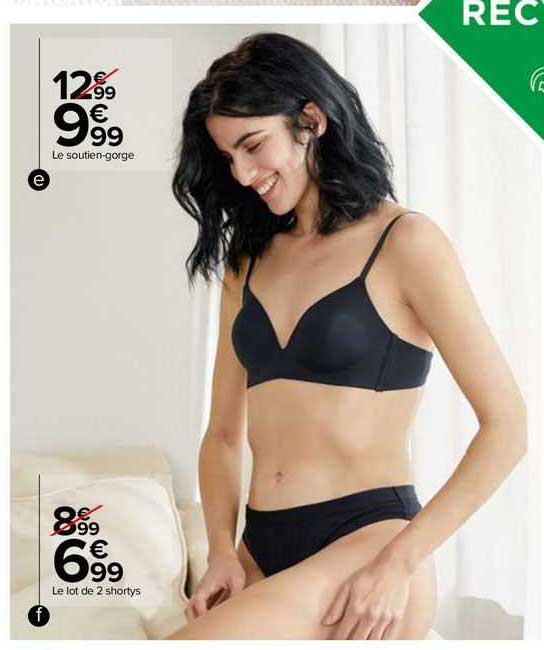 Le Soutien-garge Le Lot De 2 Shortys