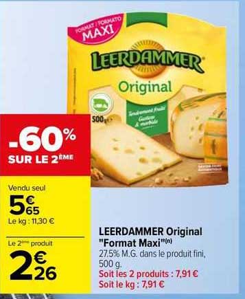 leerdammer original "format maxi"