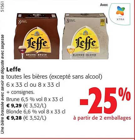 leffe toutes les bières