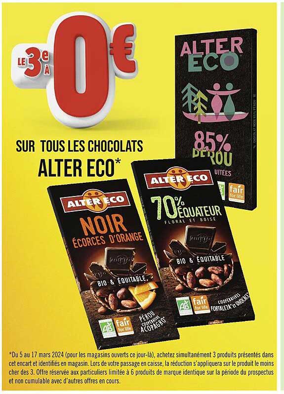 les chocolats alter eco
