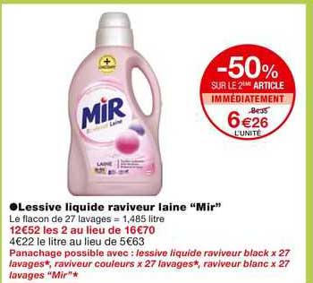 lessive liquide raviveur laine "mir"