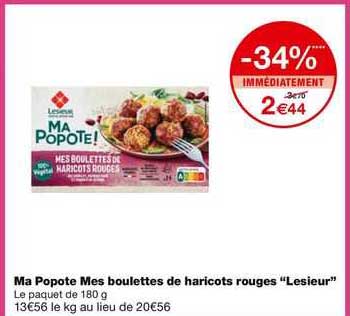 ma popote mes boulettes de haricots rouges "lesieur"