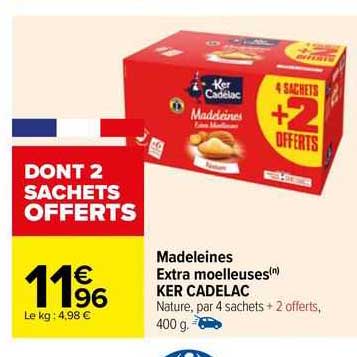 madeleines extra moelleuses ker cadelac