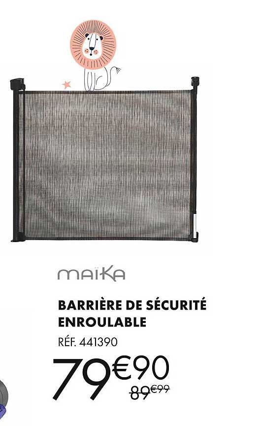 Maïka Baiière De Sécurité Enroulable