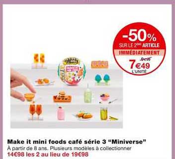 make it mini foods café série 3 "miniverse"