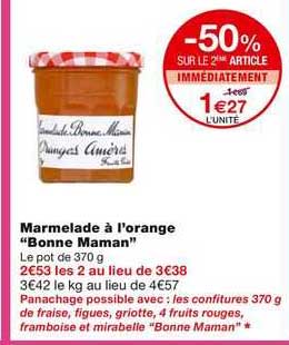 marmelade à l'orange "bonne maman"