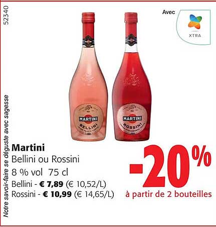 martini bellini ou rossini