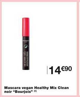 mascara vegan healthy mix clean noir "bourjois"