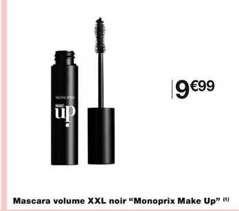 mascara volume xxl noir "monoprix make up"