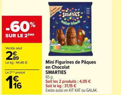 Mini Figurines De Pâques En Chocolat Smarties