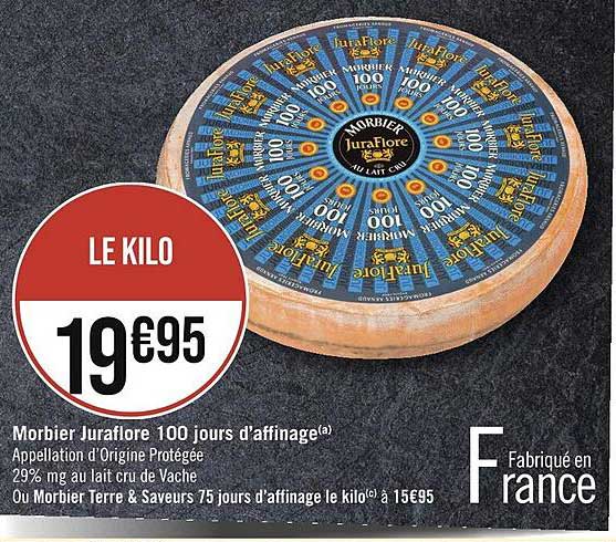 morbier juraflore 100 jours d'affinage