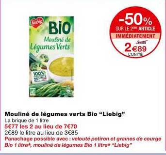 Mouliné De Légumes Verts Bio "liebig"