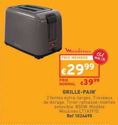 Mouliner Grille-pain