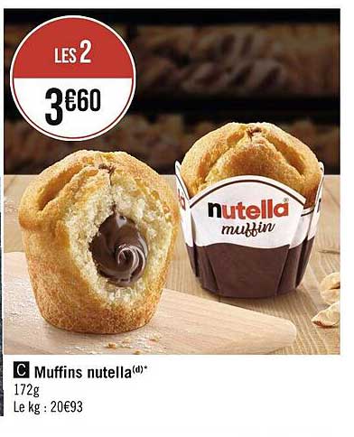 Muffins Nutella