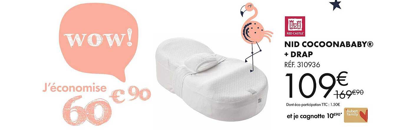 nid cocoonababy + drap red castle