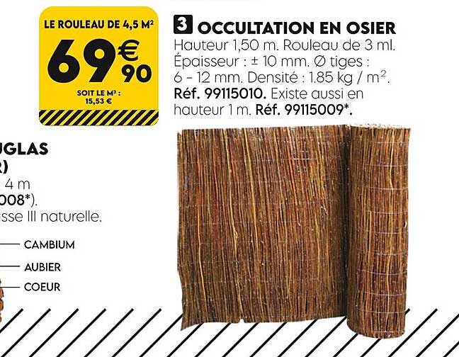 occultation en osier
