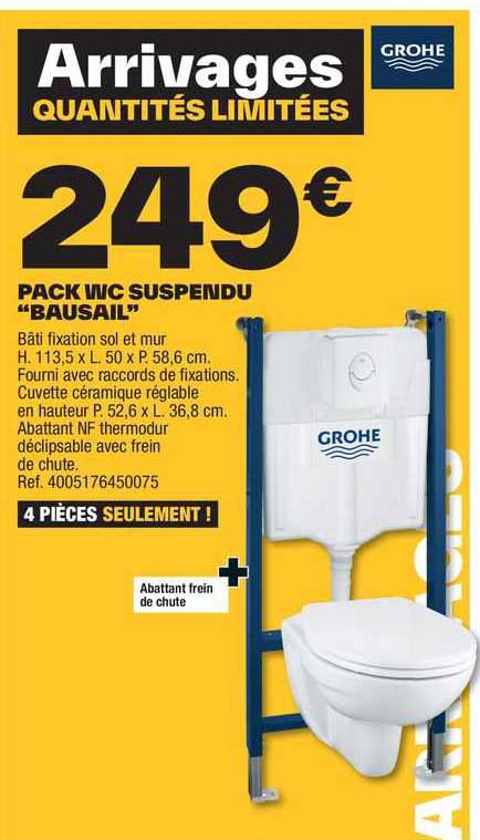 Pack Wc Suspendu "bausail"