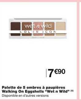 palette de 5 ombres à paupières walking on eggshells "wen n wild"