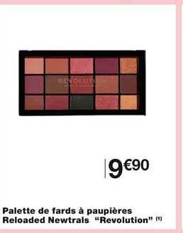palette de fards à paupières relaoded newtrais "revolution"