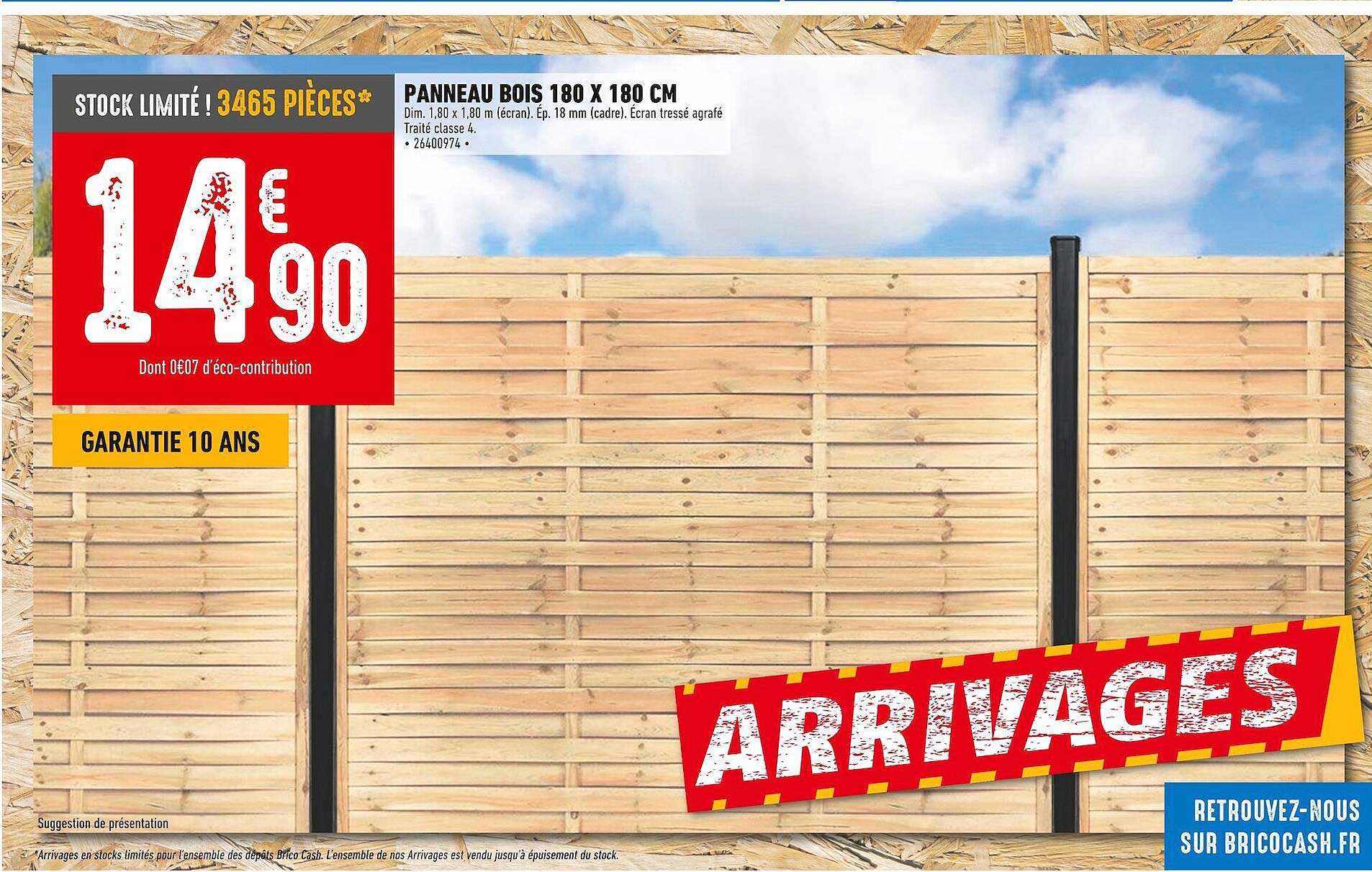 Panneau Bois 180 X 180 Cm