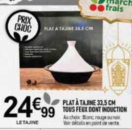 plat à tajine 33.5 cm tous feux dont induction