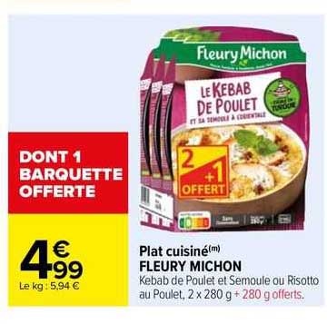 plat cuisiné fleury michon