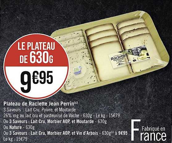Plateau De Raclette Jean Perrin