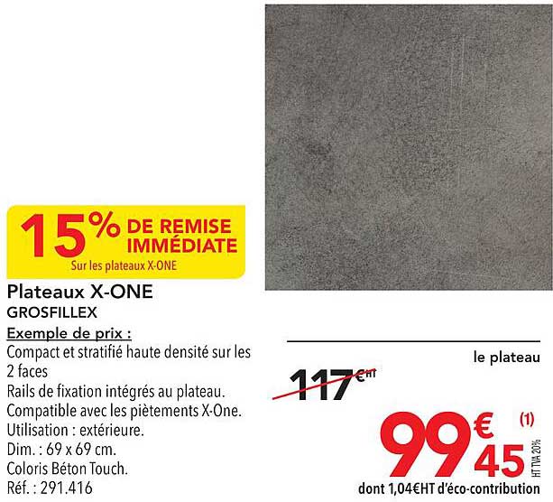 plateau x-one grosfillex