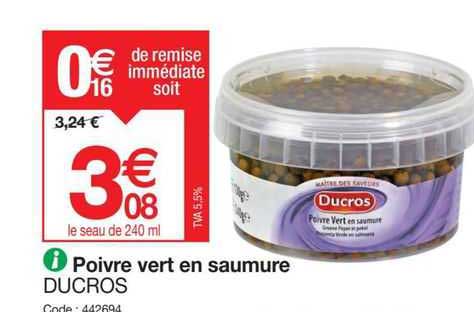 Poivre Vert En Saumure Ducros