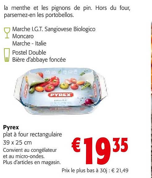 Pyrex Plat à Four Rectangulaire