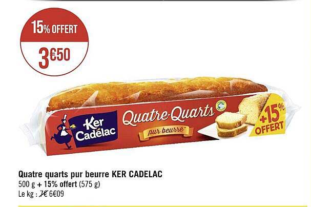 quatre quarts pur beurre ker cadelac