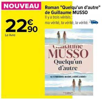 roman "quelqu'n d'autre" de guillaume musso