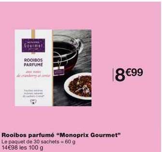 rooibos parfumé "monoprix gourmet"
