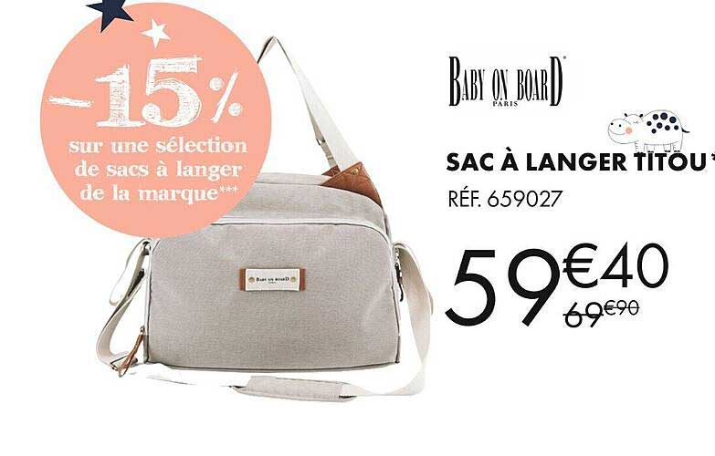 sac à langer titou baby on boar