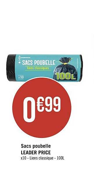 Sacs Poubelle Leader Price
