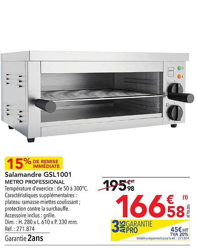 Salamandre Gsl1001 Metro Professional