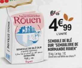 semoule de blé dur "semoulerie de normandie rouen"